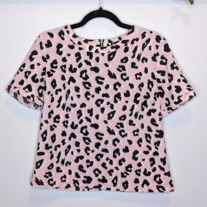 XS W5 Pink Spotted Boxy Top